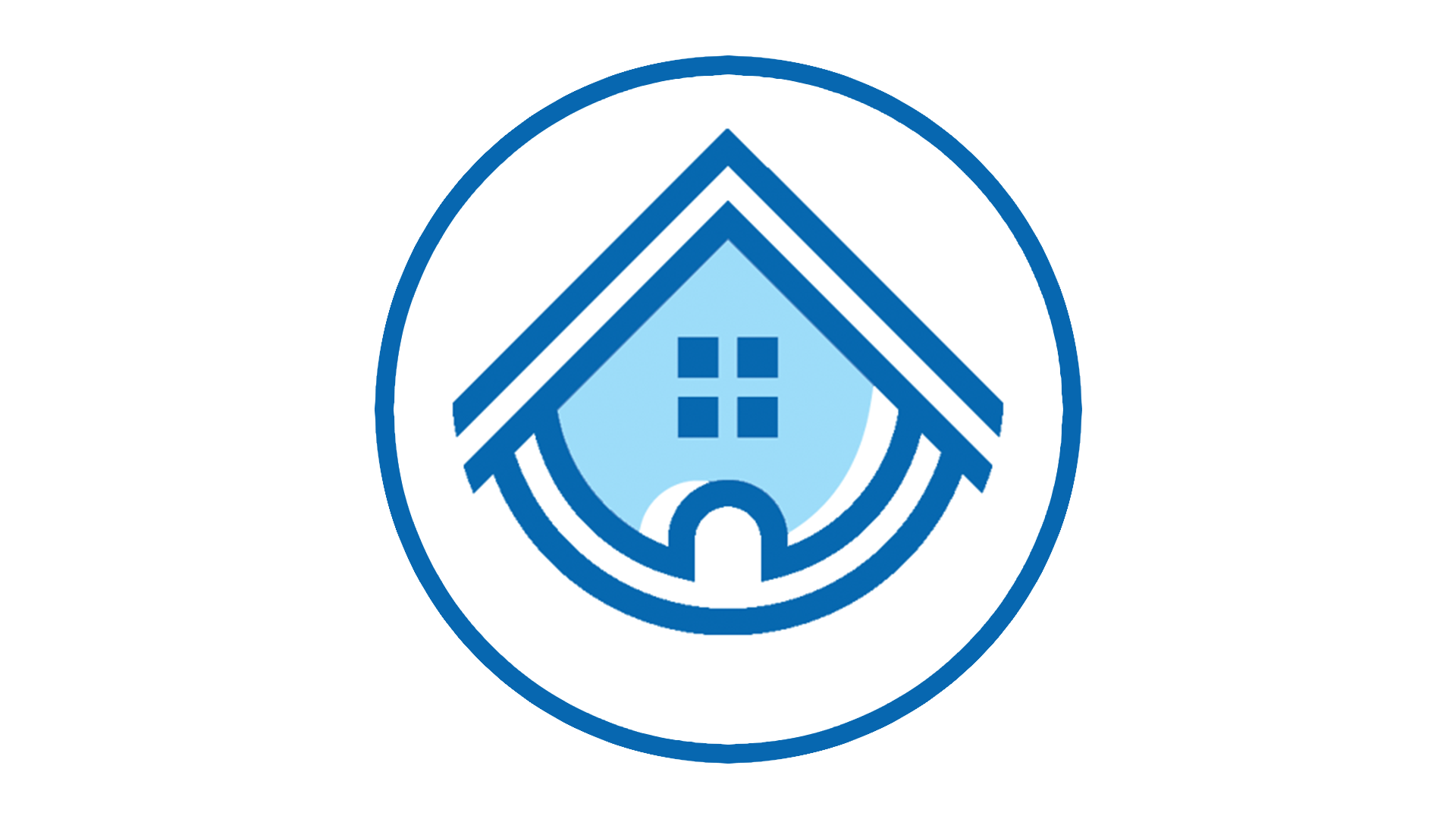 Home Insurance Florida logo featuring a stylized blue house with a water droplet, symbolizing home insurance solutions and protection.